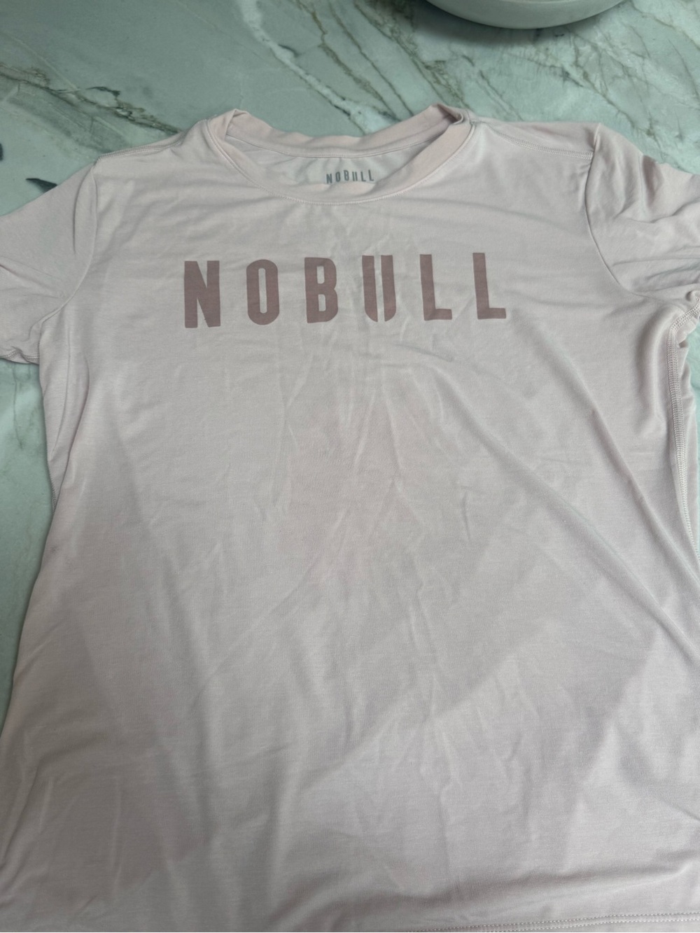 NOBULL Light Pink Short Sleeve Logo Tee